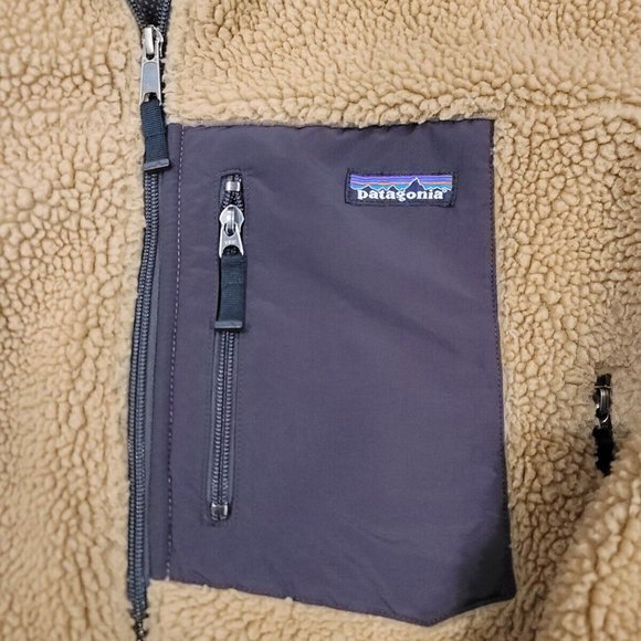 Patagonia Mens Medium Classic Retro-X Jacket Deep Pile Fleece Sherpa Brown - Picture 6 of 16